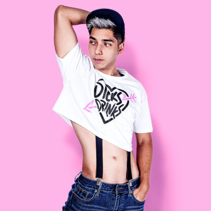 Dxcks and drinks crop-top (playera corta blanca) - Image 4
