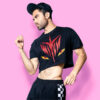 Burning witch crop-top (playera corta negra)