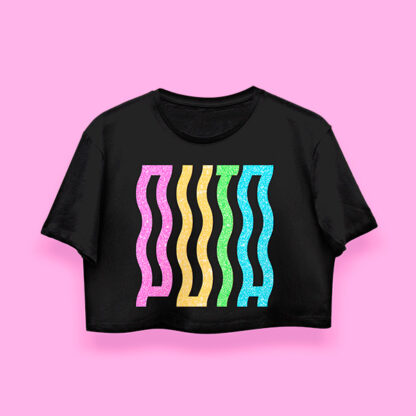 PXTA crop-top (playera corta negra) - Image 2