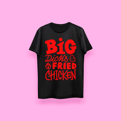 Big dxcks and fried chicken (playera negra) - Image 2
