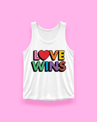 Love wins (tank top blanco)
