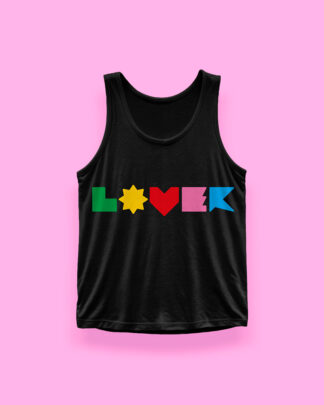 Lover (tank top negro)