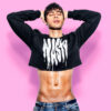 Nasty crop-top (sudadera corta negra)