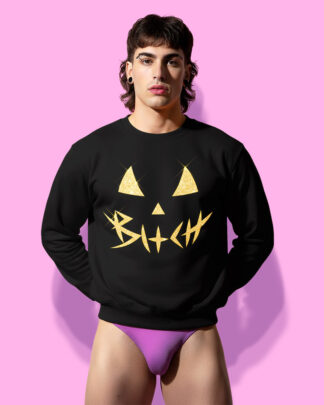 Halloween bxtch black (sudadera negra)
