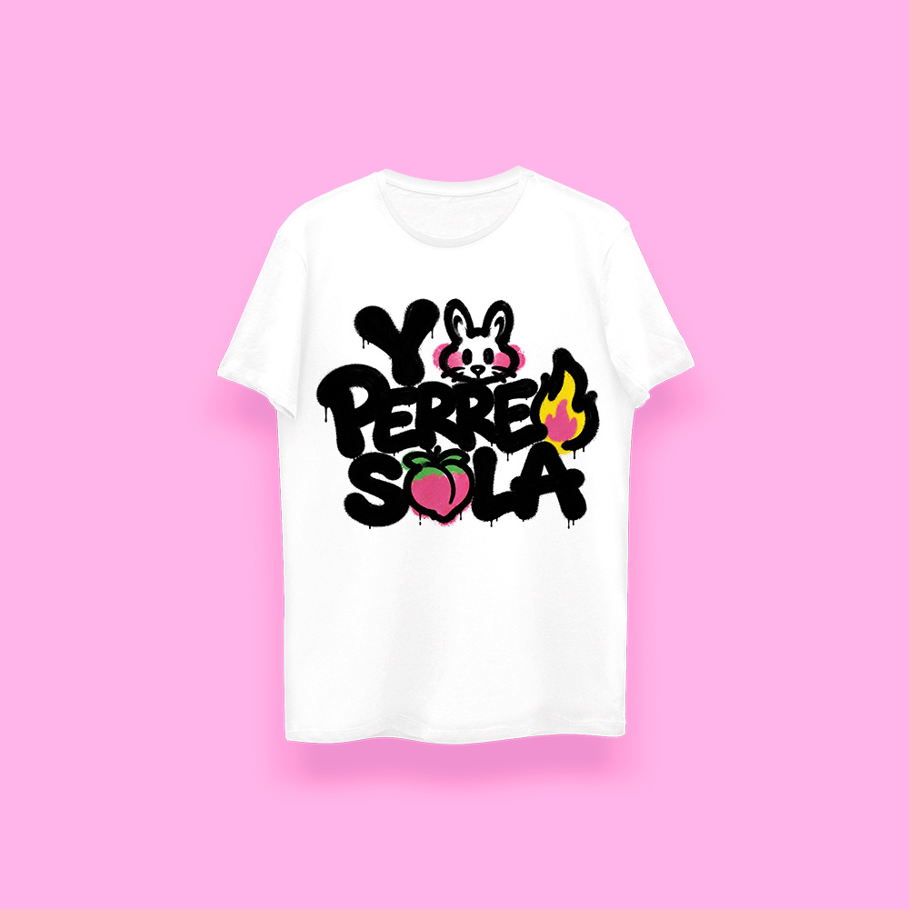 Bad Bunny Yo perreo sola (playera blanca)