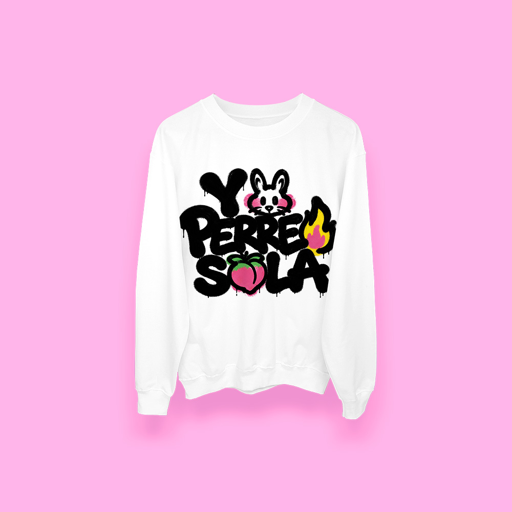 Bad Bunny Yo perreo sola (sudadera blanca)