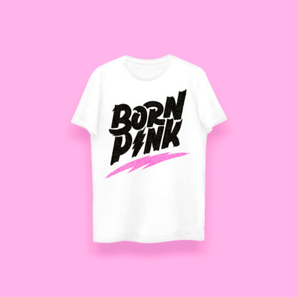 Playera t-shirt camiseta polera unisex genderless inspirada en Blackpink estampada con glitter diamantina brillantina