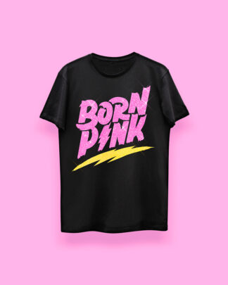 Playera t-shirt camiseta polera unisex genderless inspirada en Blackpink estampada con glitter diamantina brillantina