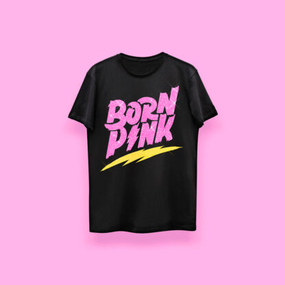 Playera t-shirt camiseta polera unisex genderless inspirada en Blackpink estampada con glitter diamantina brillantina