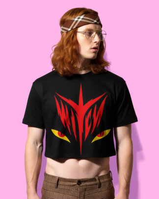 Burning witch crop-top (playera corta negra)