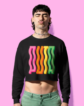 PXTA crop-top (sudadera corta negra)