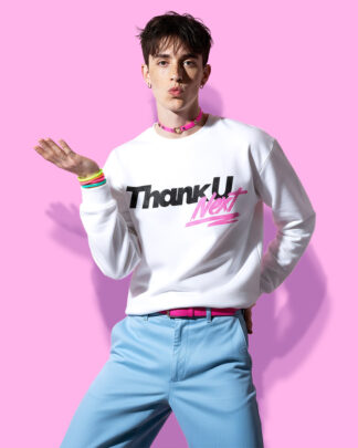 Ariana Grande Thank u, next (sudadera blanca)