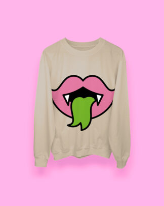 Halloween Vampire kiss (sudadera arena)