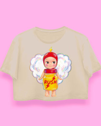Baby Rush crop-top (playera corta arena)