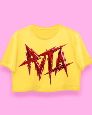 PVTA Rush crop-top (playera corta amarilla)