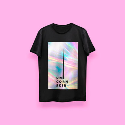 Unicorn skin BLACK UNICORN (playera negra)