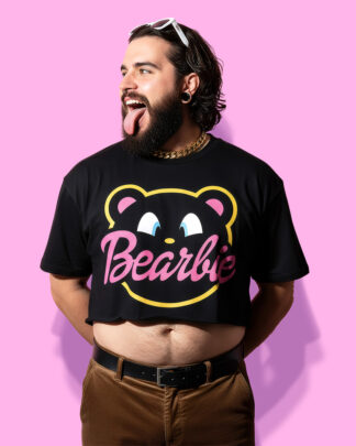 BEARbie crop-top (playera corta negra)
