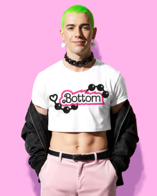 Bottom Barbie crop-top (playera corta blanca)