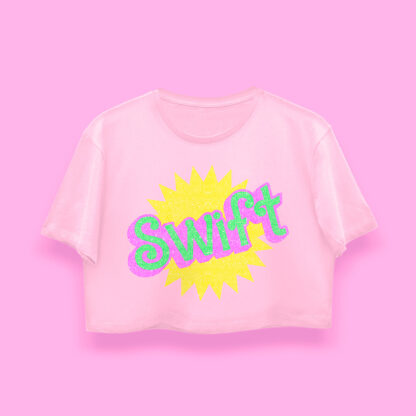 Swift crop-top (playera corta rosa)