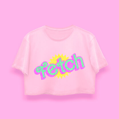 Fetch crop-top (playera corta rosa)