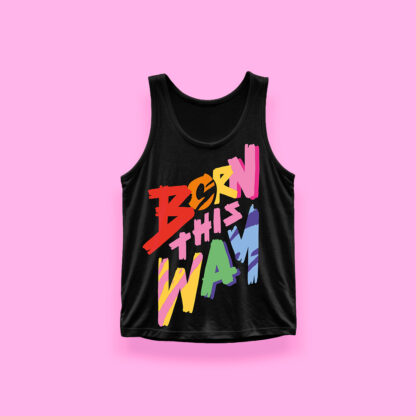 Born this way (tank top negro)