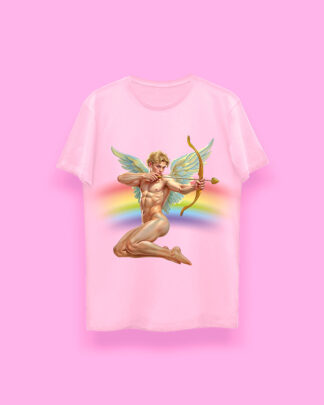 Cupid is gay (playera rosa)