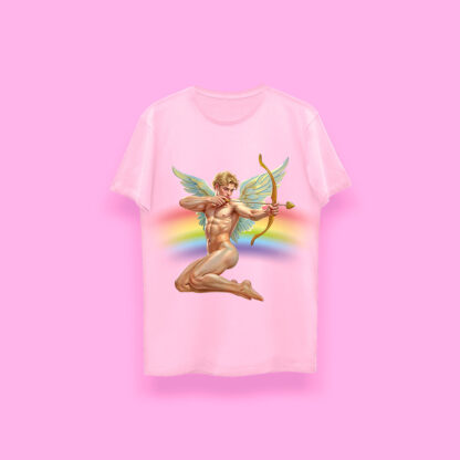 Cupid is gay (playera rosa)
