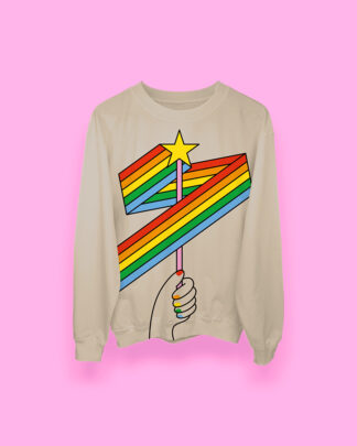 HAPPY PRIDE 2025 (sudadera arena)