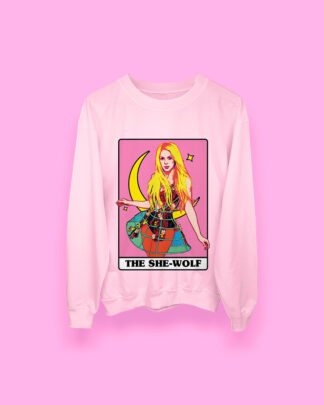 Shakira Tarot THE SHE-WOLF (sudadera rosa)