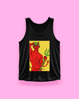 LOTERÍA MEXICANA El diablito (tank top negro)