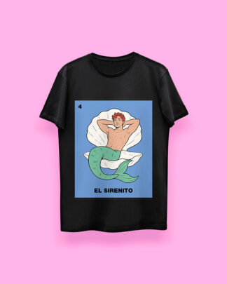 Lotería EL SIRENITO (playera negra)