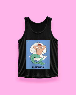 Lotería EL SIRENITO (tank top negro)