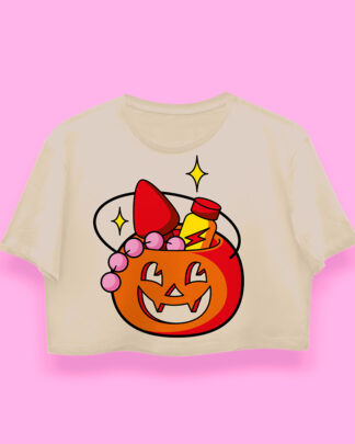 Halloween rush crop-top (playera corta arena)