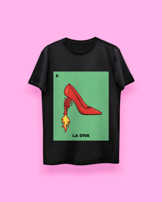 Lotería LA DIVA (playera negra)