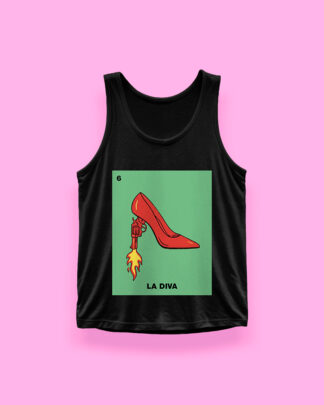 Lotería LA DIVA (tank top negro)