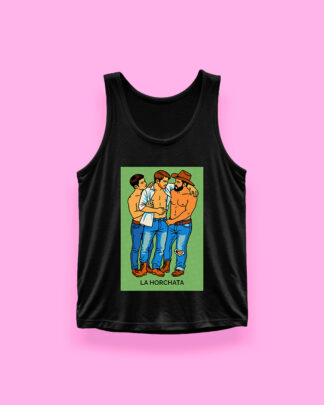 LOTERÍA MEXICANA La horchata (tank top negro)