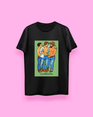 LOTERÍA MEXICANA La horchata (playera negra)