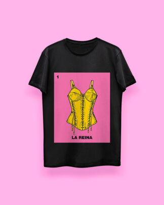 Lotería LA REINA (playera negra)