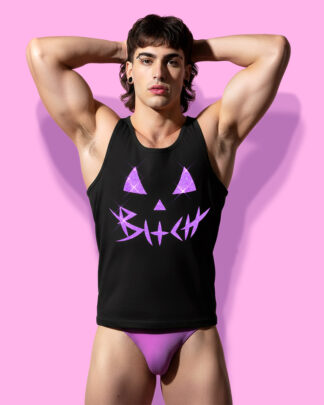 Halloween bxtch LIMITED PURPLE CANDY (tank top negro)