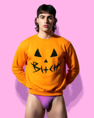 Halloween bxtch orange (sudadera naranja)