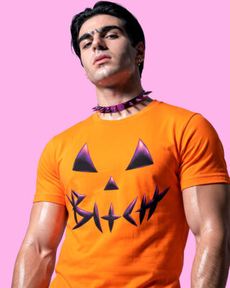 Halloween bxtch orange (playera naranja)