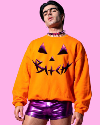 Halloween bxtch orange (sudadera naranja)