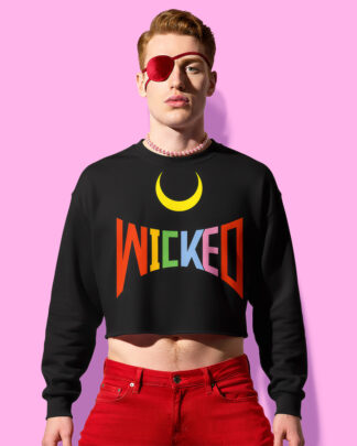 Wicked crop-top (sudadera corta negra)