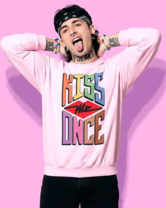 Kiss me once (sudadera rosa)