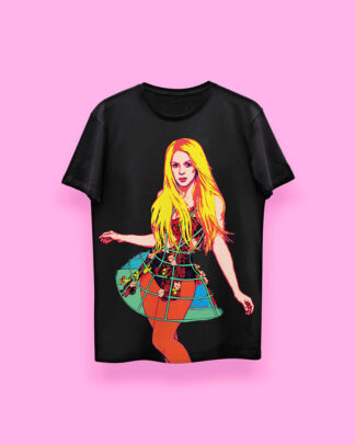 Shakira pop-art (playera negra)