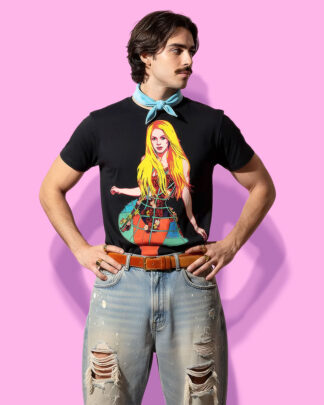 Shakira pop-art (playera negra)