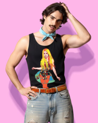 Shakira pop-art (tank top negro)