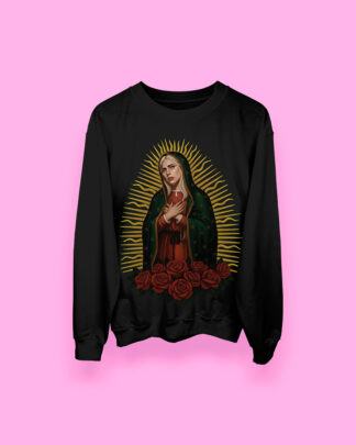 Lady Gaga VIRGEN DE GUADALUPE (sudadera negra)