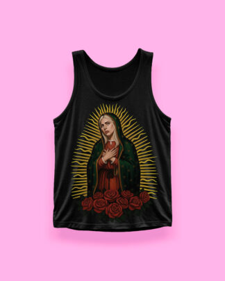 Lady Gaga VIRGEN DE GUADALUPE (tank top negro)