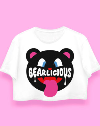 Bearlicious crop-top (playera corta blanca)